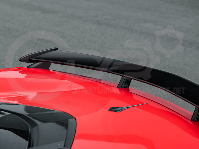 2020-Up Corvette C8 Stingray & Z51 |FaceliftedbRear Trunk High Wing Spoiler (Matte Black or Carbon Flash)