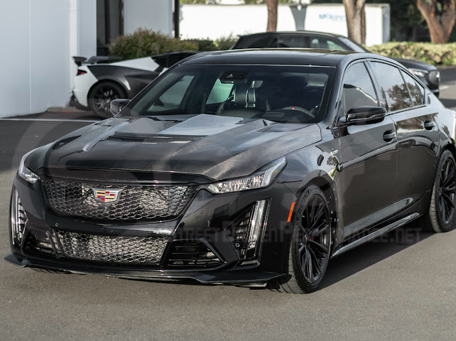 2022-2024 CADILLAC CT5-V BLACKWING SEDAN | FACTORY STYLE CARBON FIBER FRONT LIP SPLITTER GROUND EFFECTS
