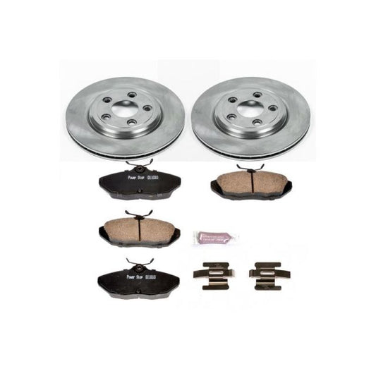 PowerStop OE rear brake kit for Ford Thunderbird 2002-2005, includes brake pads and rotors for reliable stopping power.
