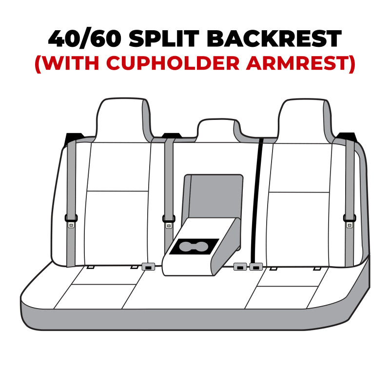Covercraft leatherette custom second row seat covers for Toyota Corolla 2023-2026, fitted and styled for a premium look