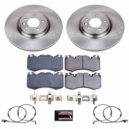 PowerStop OE brake rotors for 2018-2021 Land Rover Range Rover Sport front brake kit, automotive part for vehicle braking system.