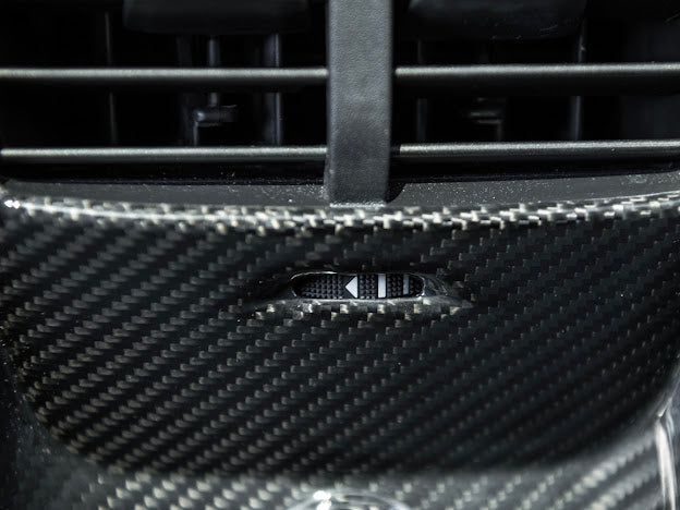 2021-Up Ford Mustang Mach-E |INTERIOR Carbon Fiber Rear AC Outlet Panel Cover