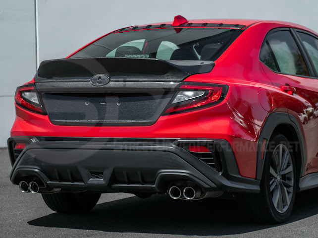 2022-Up Subaru WRX | JDM Style Carbon Fiber Rear Trunk w/ Integrated Spoiler Wing