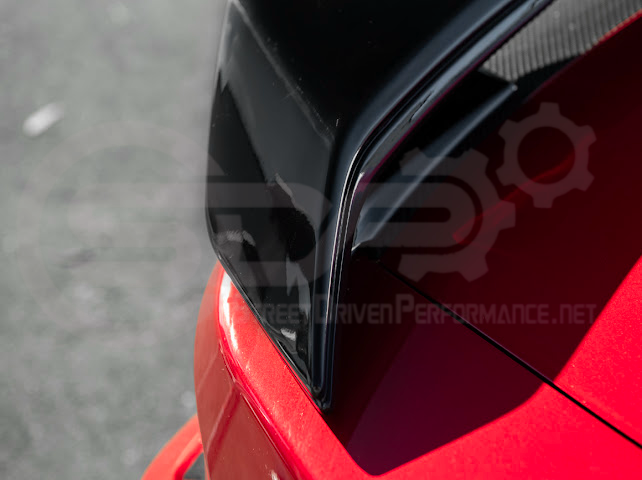 2024-UP FORD MUSTANG | DARKHORSE STYLE GLOSSY BLACK REAR TRUNK LID GURNEY FLAP WICKERBILL WING SPOILER