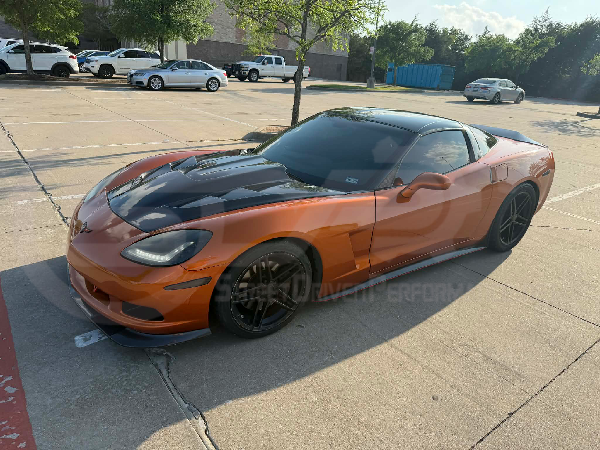 2005-2013 CHEVROLET CORVETTE C6 | SDP AGGRESSIVE STYLE  CARBON FIBER REAR TRUNK LID WING SPOILER