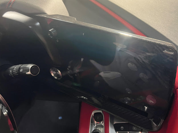 2020+ CORVETTE C8 | CARBON FIBER RADIO GPS NAVIGATION SCREEN COVER