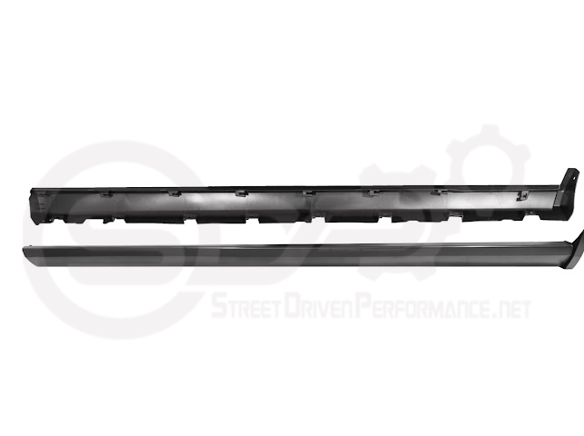 2010-2014 FORD S197 MUSTANG | GT500 STYLE SIDE SKIRTS EXTENSION PAIR ROCKER PANELS GROUND EFFECTS