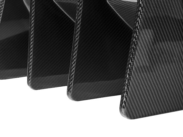 2014-2019 Corvette C7 Performance Track CARBON FIBER Rear Bumper Finned Diffuser