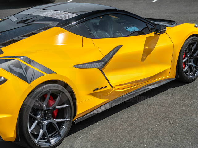 2023-UP CHEVROLET CORVETTE C8 Z06 & E-RAY | SDP PERFORMANCE TRACK STYLE SIDE SKIRTS ROCKER PANEL GROUND EFFECTS
