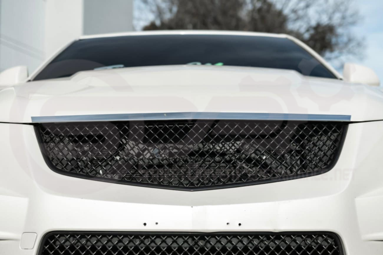 2009-2015 Cadillac CTS-V V2 -  Black front grilles set (blank no emblem)