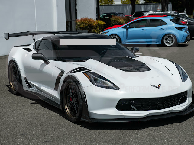 2014-2019 Chevrolet Corvette C7 | Factory Style CARBON FIBER Full Mirror Cap Covers Pair