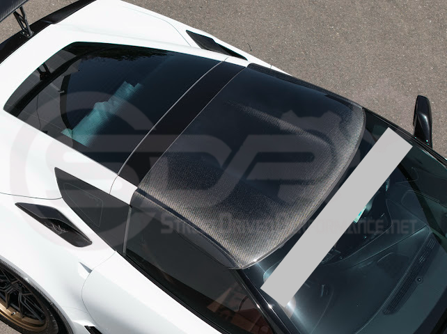 2014-2019 C7 Chevrolet Corvette | Dry Carbon Fiber Tape On Roof Side Molding Trim Cover