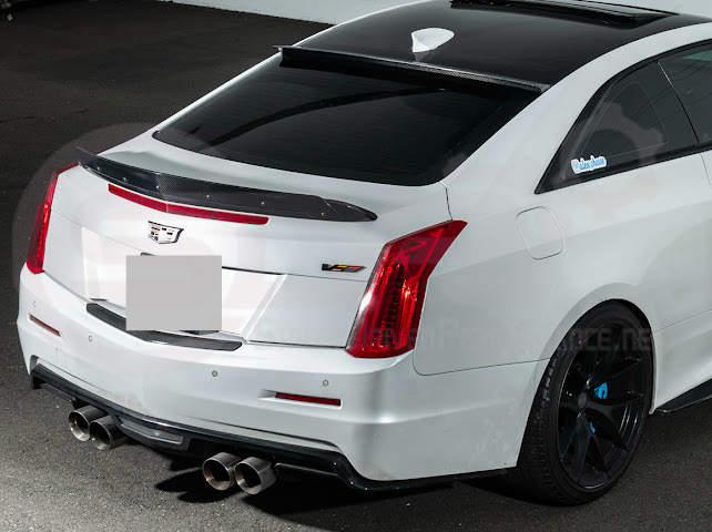 2013-2018 Cadillac ATS ATS-V Coupe | Carbon Fiber Rear Roof Top Window Spoiler Wing