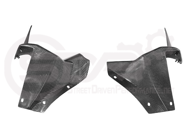 2005-2013 Corvette C6 Widebody | Carbon Fiber Front Fender Rear Splash Shield Pair