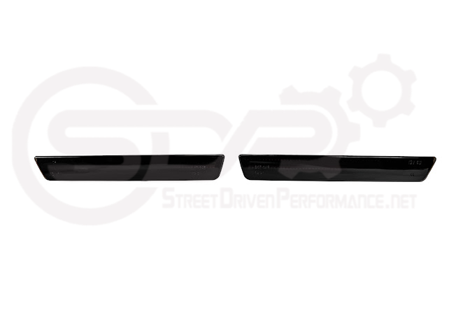 2015-2023 Dodge Challenger | Rear Bumper Side Marker Lens w/ Red LED Reflector Light Pair (Clear / Red / Smoke)