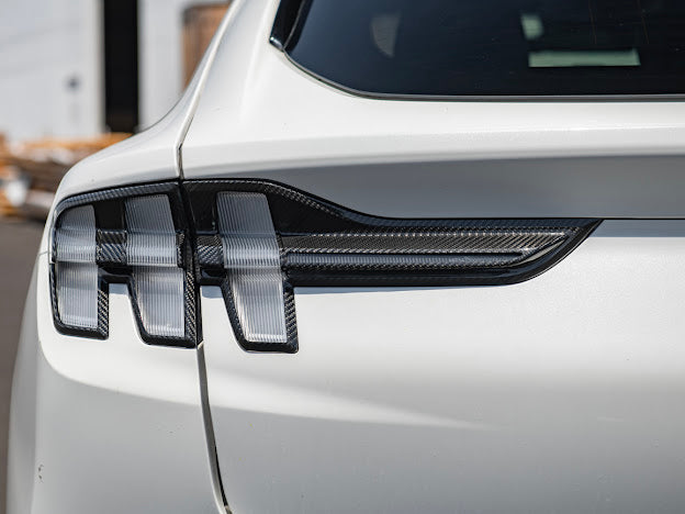 2021-UP MUSTANG MACH-E | CARBON FIBER REAR TAIL LIGHT BEZEL COVER