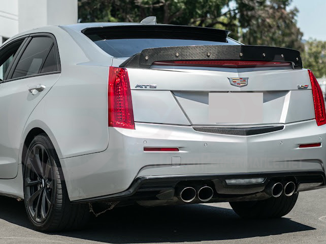 2013-2018 Cadillac ATS ATS-V Sedan | Carbon Fiber Rear Roof Top Window Spoiler Wing