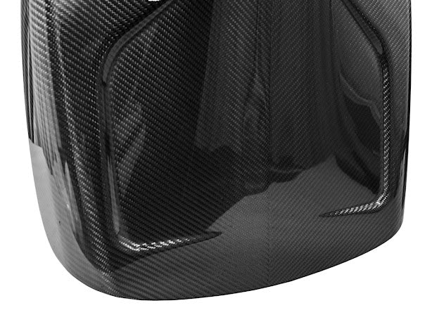 Cadillac ATS-V sedan rear seat panel cover replacement with Recaro carbon fiber accents, designed for driver and passenger sides.