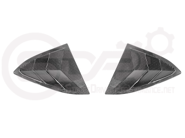 2020-Up Corvette C8 | SDP Performance Style Carbon Fiber Side Quarter Window Louver Sun Shade Cover