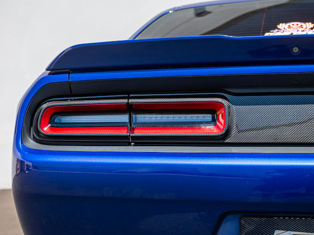 2015-2023 DODGE CHALLENGER | FACTORY STYLE CARBON FIBER REAR TAILLIGHT BAZEL COVER