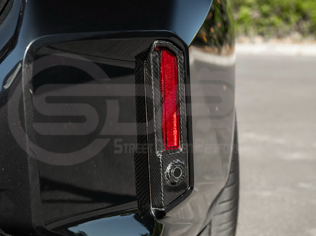 2023-UP BMW G87 M2 | FACTORY STYLE CARBON FIBER REPLACEMENT REAR BUMPER REFLECTOR TRIM PAIR