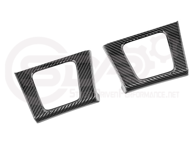 2021-UP FORD F-150 | FACTORY STYLE CARBON FIBER REAR DOOR TRIM ARMREST CUP HOLDER PANEL COVER
