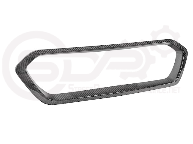 Dry carbon fiber rear diffuser exhaust bezels for 2023-up Chevy Corvette C8 Z06 and ZR1, featuring sleek, high-performance design.