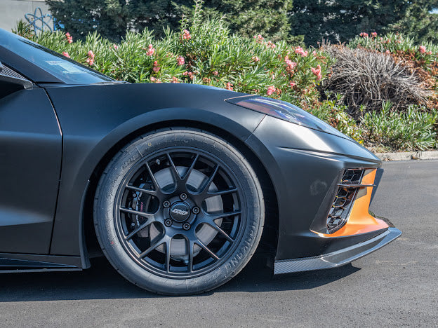 2020+ CORVETTE C8 STINGRAY & Z51 | Z06 Z07 PERFORMANCE FRONT LIP SPLITTER & CANARDS GROUND EFFECTS