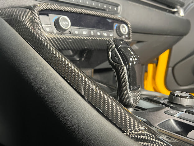 2020-Up Toyota GR Supra A90 A91 |Factory Style CARBON FIBER Center Console Side Panel Gear Shift