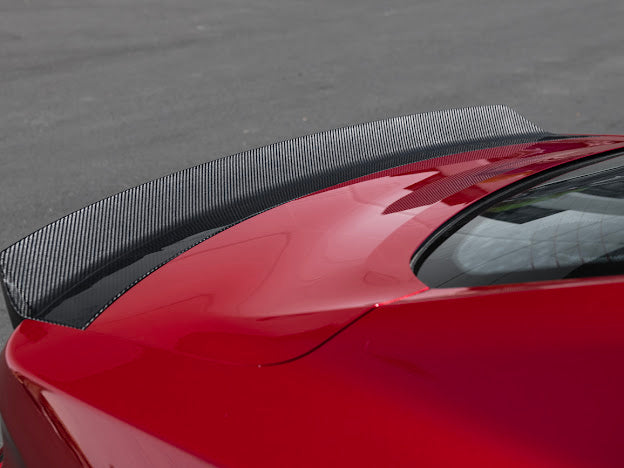 2024-UP FORD MUSTANG S650 | CARBON FIBER REAR TRUNK DUCKTAIL INTEGRATED WING SPOILER MODULE