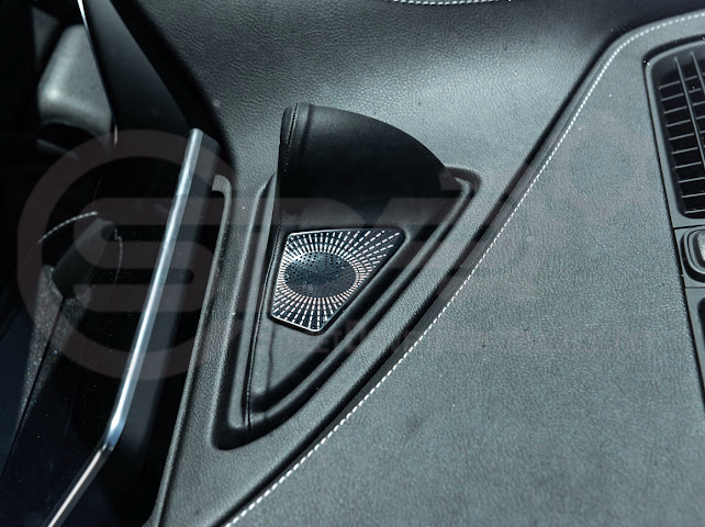 Fit 2020-2024 Cadillac CT5 | Leather Dashboard Center Analog Clock & Speaker Pod (Fits all Models)