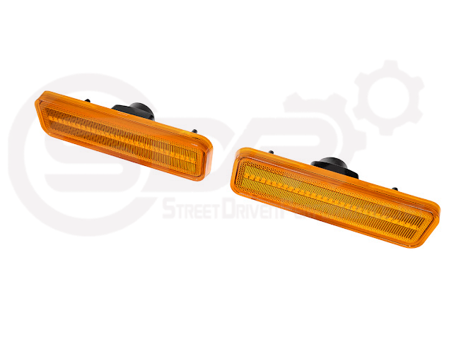 1972-1974 Dodge Charger | Front Side Marker Lens Amber Light LED Pair (Clear / Amber / Smoke)