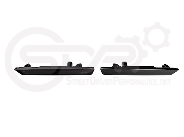 2015-2023 Dodge Challenger | Rear Bumper Side Marker Lens w/ Red LED Reflector Light Pair (Clear / Red / Smoke)