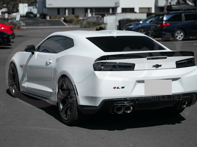 2016-2018 CHEVROLET CAMARO | SMOKE TINTED REAR TAIL LIGHT TRIM BEZEL COVER PAIR
