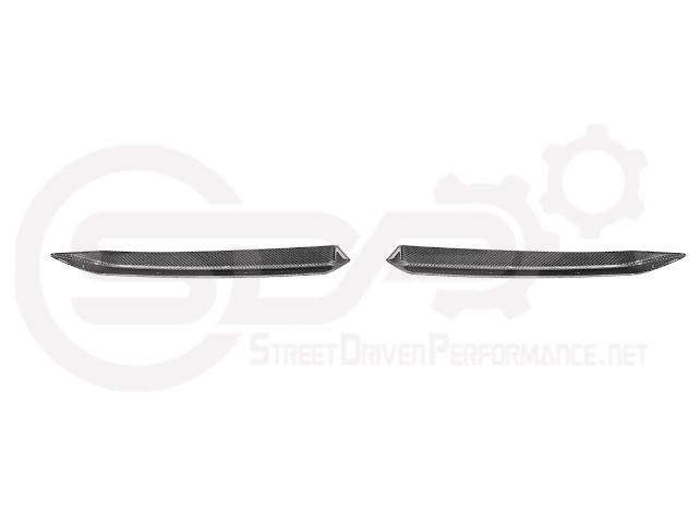 2023-Up CORVETTE C8 Z06 / E-RAY / ZR1 | CARBON FIBER 1.5 INCH EXTENDED REAR SPOILER WING WICKER BILL WINGLETS PAIR