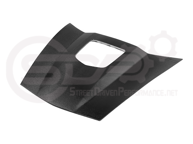 2005-2013 Chevrolet Corvette C6 | ZR1 Style Carbon Fiber Front Hood w/ Clear Window Insert