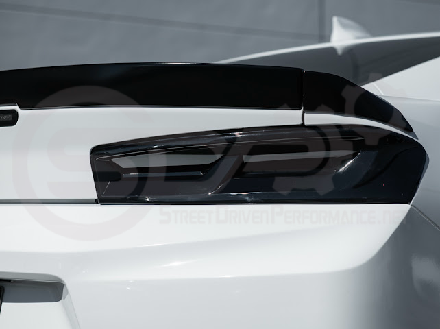 2016-2018 CHEVROLET CAMARO | SMOKE TINTED REAR TAIL LIGHT TRIM BEZEL COVER PAIR