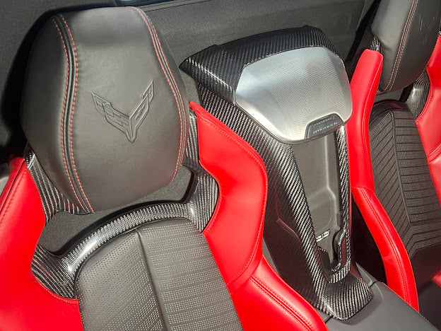 2020+ CORVETTE C8 CONVERTIBLE | CARBON FIBER INTERIOR WATERFALL SPEAKER GRILLE