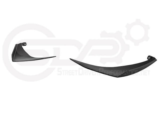 2023-UP CORVETTE C8 Z06, E-RAY, ZR1 | Z07 PERFORMANCE PACKAGE CARBON FIBER FRONT BUMPER SIDE CANARDS DRIVE PLANES PAIR