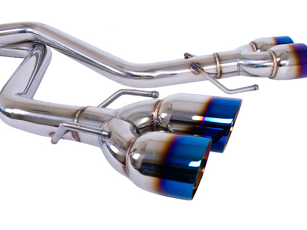 2017-2020 LEXUS IS200T IS300 IS350 MUFFLER DELETE AXLE BACK QUAD BURNT TIPS EXHAUST