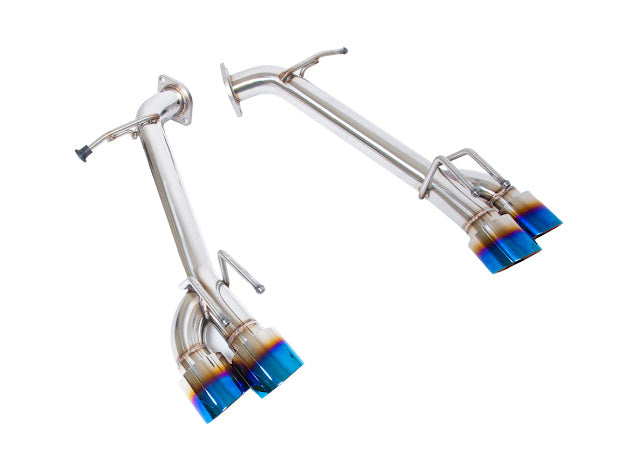 2018-2024 TOYOTA CAMRY | MUFFLER DELETE AXLE BACK EXHAUST WITH QUAD BURNT BLUE TIPS