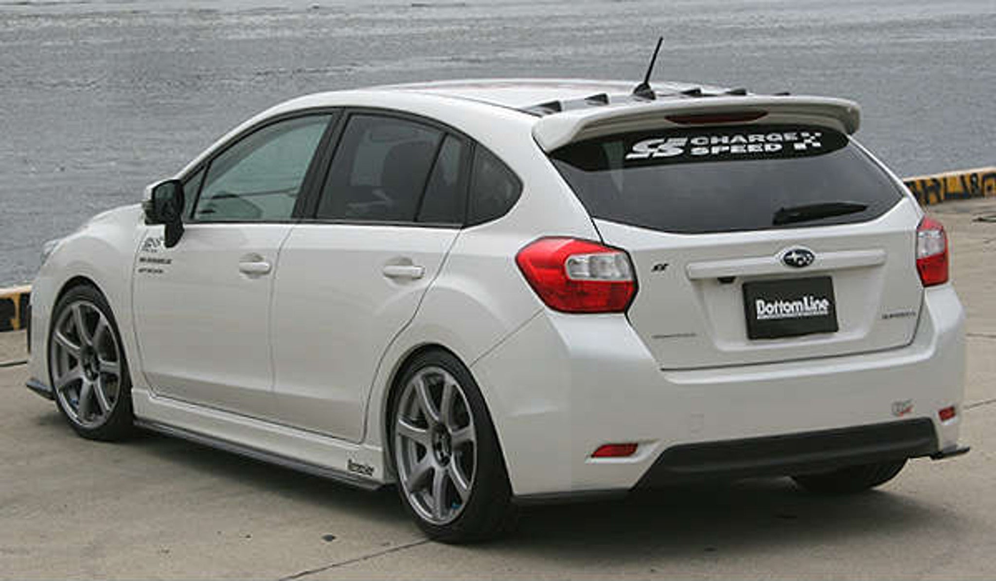 Charge Speed 2012-2015 Subaru Impreza GP 5Dr Hatchback Bottom Line Carbon Full Lip Kit - To be use for Vehicle with OEM Side Skirts Model