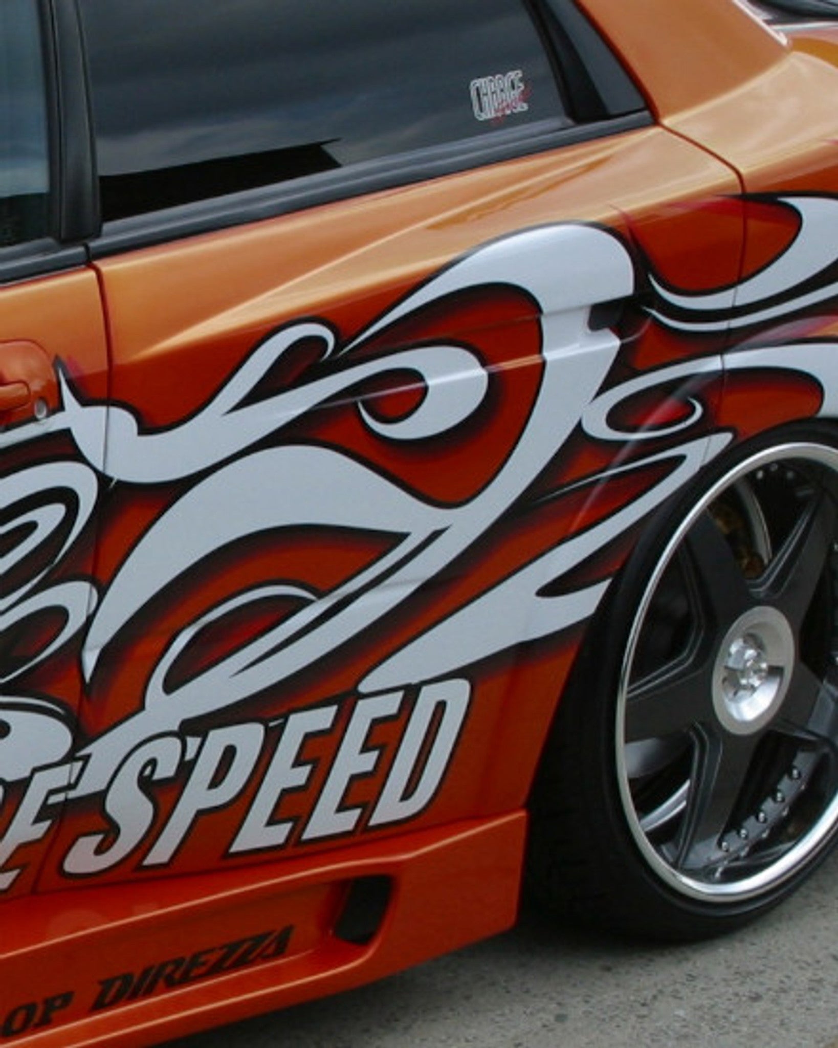 Charge Speed 2004-2005 Subaru Impreza GD-B Peanut Eye Wide Body Super GT Full Kit With Straight Front Center Flap