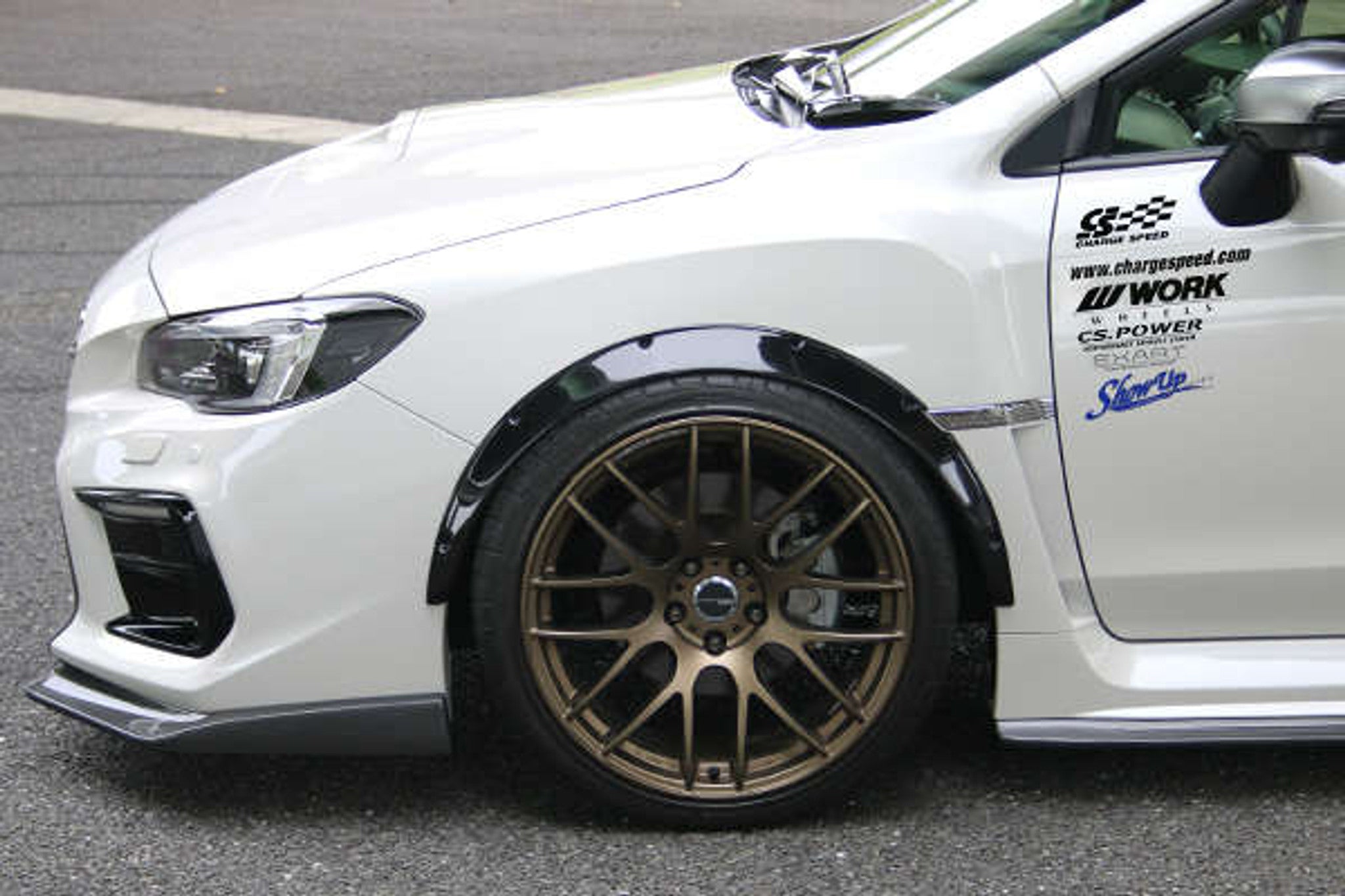 Charge Speed 2015-2021 Subaru WRX/ STi VA S4 Sedan "Normal Body" 50mm Each Side FRP Bubble Over Fender Set
