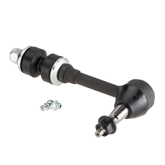 Moog Dodge Ram 2500 front sway bar endlink kit, compatible with 2003-2005 models, showing metal endlink components.