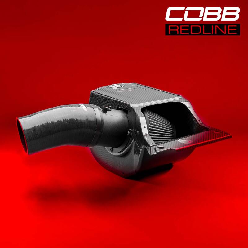 COBB Redline carbon fiber cold air intake for 24-25 Acura Integra Type S and 23-25 Honda Civic Type R, featuring sleek carbon fiber design.