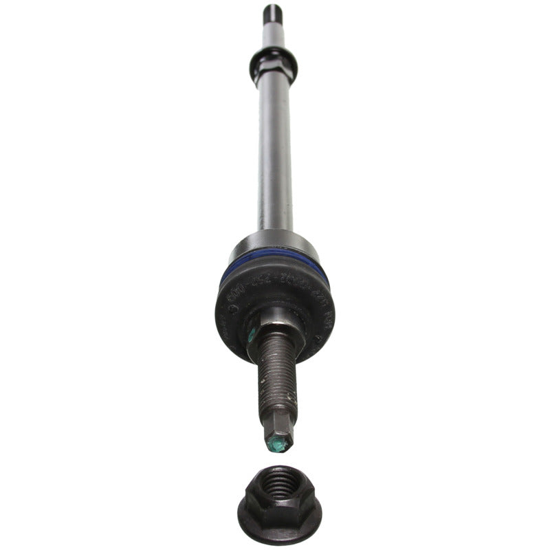 Moog Dodge Ram 1500 front sway bar endlink kit, vehicle suspension part with metal links and bushings for stability.