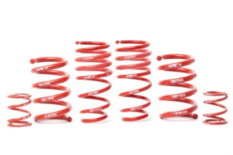 H&R lowering springs for Porsche 911/992 Targa 4 GTS with PASM Sport Spring Kit, showcasing the spring setup on the vehicle.