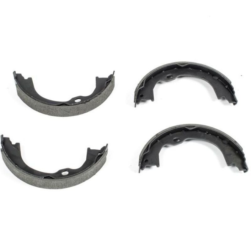 PowerStop rear parking brake shoes for Dodge Nitro 2007-2011 autospecialty brake shoes installed in the rear brake system