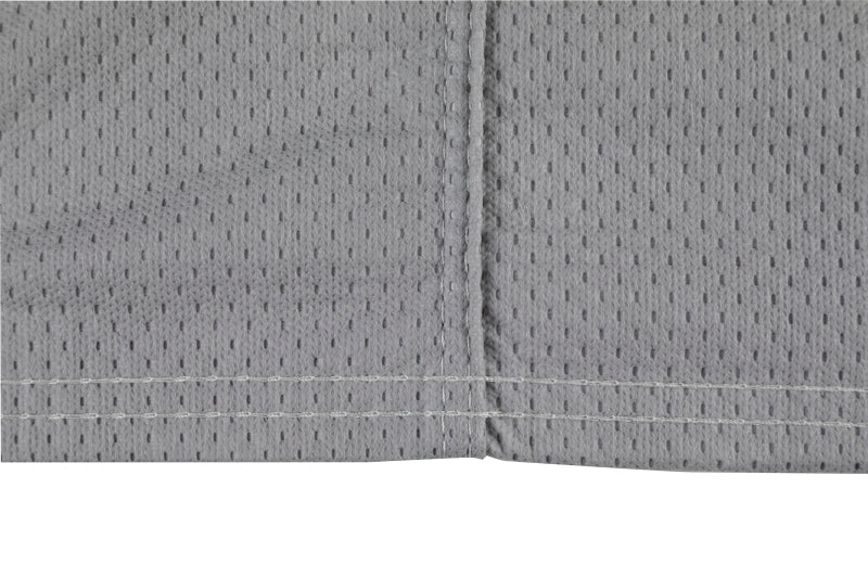 Gray Covercraft custom car cover for 2020-2025 Chevy Silverado, made of 5-layer softback all-climate material.